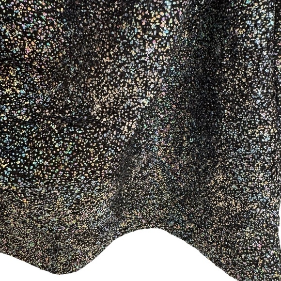 NWT Zara Cut Out Multicolor Sparkle Glam Mini Dress Black Silver Size XS - Picture 5 of 11